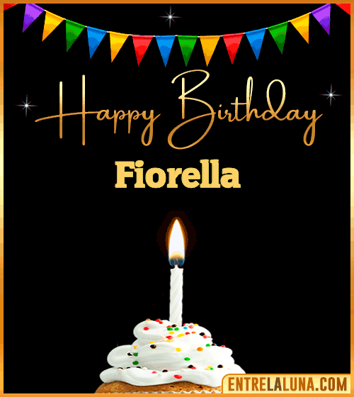 GiF Happy Birthday Fiorella